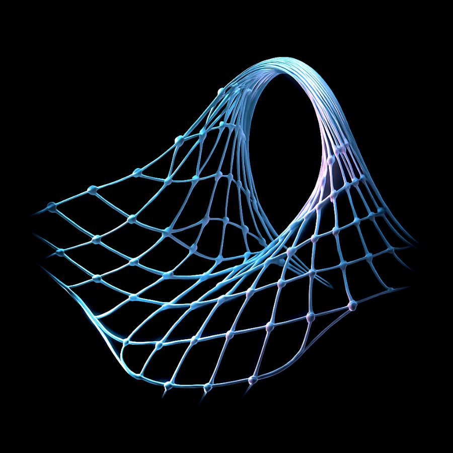 Immagine astratta di una rete 3D utilizzata per simboleggiare la rete di consulenze che offro